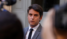 Gabriel Attal, le 6 septembre 2023, à Paris ( AFP / Geoffroy Van der Hasselt )