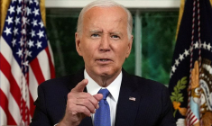 Joe Biden s'exprime devant la nation depuis le Bureau ovale de la Maison blanche