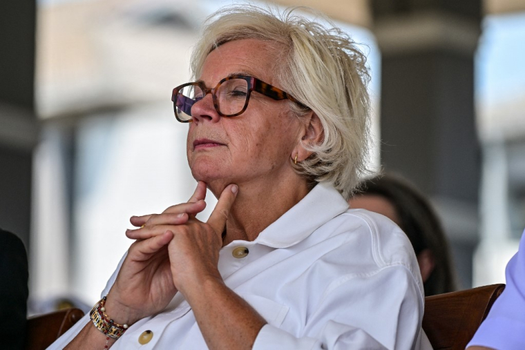 Catherine Vautrin à Surabaya, en Indonésie, le 24 septembre 2026. ( AFP / JUNI KRISWANTO )