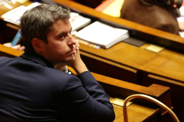Gabriel Attal, président du groupe parlementaire Ensemble pour la République, à l'Assemblée nationale, le 26 janvier 2026 à Paris ( AFP / Ludovic MARIN )