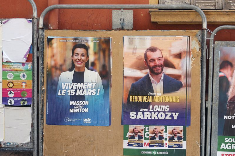 La campagne des élections municipales à Menton