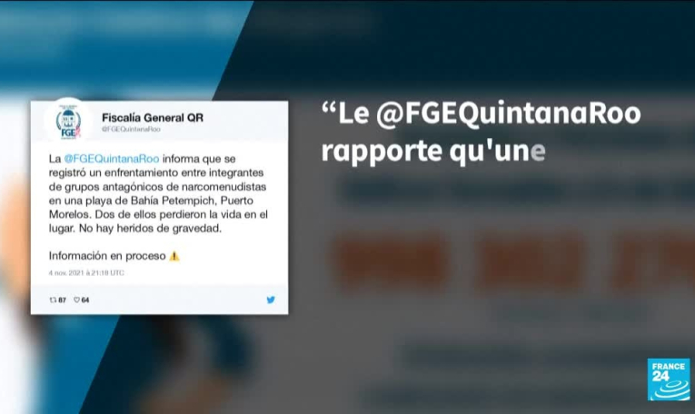 Mexique : deux morts dans une fusillade sur une plage près de Cancun