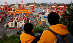 Conteneurs dans un port taïwanais