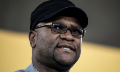 Nathi Mthethwa, alors ministre sud-africain des Arts et de la Culture, à Johannesburg, le 20 décembre 2017 ( AFP / GULSHAN KHAN  )