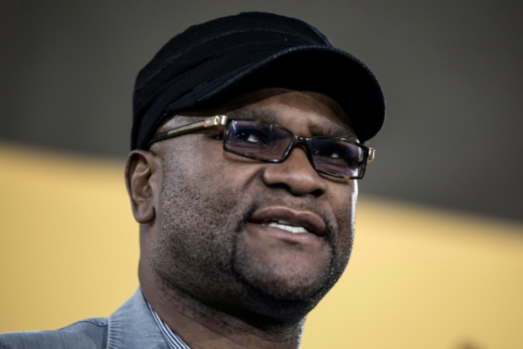 Nathi Mthethwa, alors ministre sud-africain des Arts et de la Culture, à Johannesburg, le 20 décembre 2017 ( AFP / GULSHAN KHAN  )
