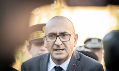 Le ministre de l'Intérieur Laurent Nuñez, à Aubagne le 12 octobre 2026 ( AFP / Miguel MEDINA )