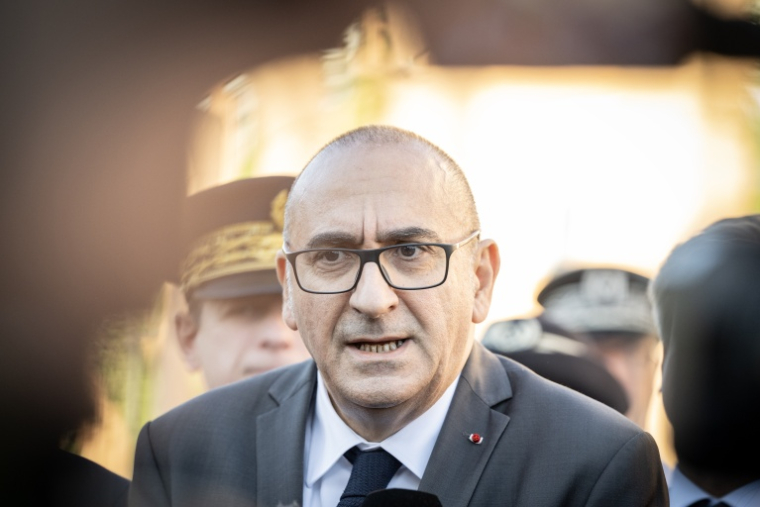 Le ministre de l'Intérieur Laurent Nuñez, à Aubagne le 12 octobre 2026 ( AFP / Miguel MEDINA )