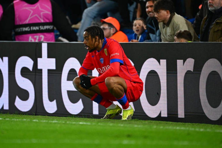 La soirée de Bradley Barcola ne s'est pas terminée comme il l'aurait souhaité