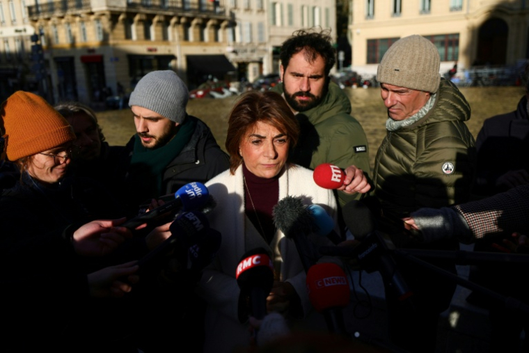 Martine Vassal, candidate de la droite et du centre et actuelle présidente du département des Bouches-du-Rhône et de la métropole, à Marseille, le 20 novembre 2025 ( AFP / Clement MAHOUDEAU )