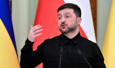 Le président ukrainien Volodymyr Zelensky, le 5 février 2026 à Kiev ( AFP / Sergei SUPINSKY )