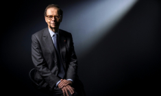 Louis Schweitzer, à Paris le 9 novembre 2018. ( AFP / Lionel BONAVENTURE )