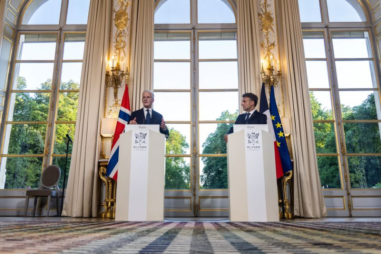 Le Premier ministre norvégien Jonas Gahr Stoere en visite en France