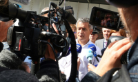 Le ministre démissionnaire de la Justice Gérald Darmanin à Tourcoing, dans le Nord, le 12 septembre 2025 ( AFP / Francois LO PRESTI )