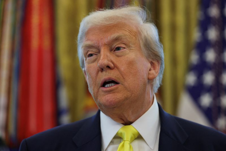 Le président américain Trump, à la Maison Blanche