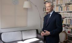 Bruno Le Maire, à Paris, le 27 avril 2023 ( AFP / JOEL SAGET )