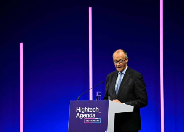 Le chancelier conservateur Friedrich Merz, le 29 octobre 2025. ( AFP / Tobias SCHWARZ )