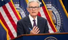 Le président de la Réserve fédérale américaine (Fed) Jerome Powell, lors d'une conférence de presse à Washington le 18 juin 2025 ( AFP / SAUL LOEB )
