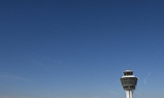 La tour de contrôle à l'aéroport de Munich après avoir fermé pendant la nuit