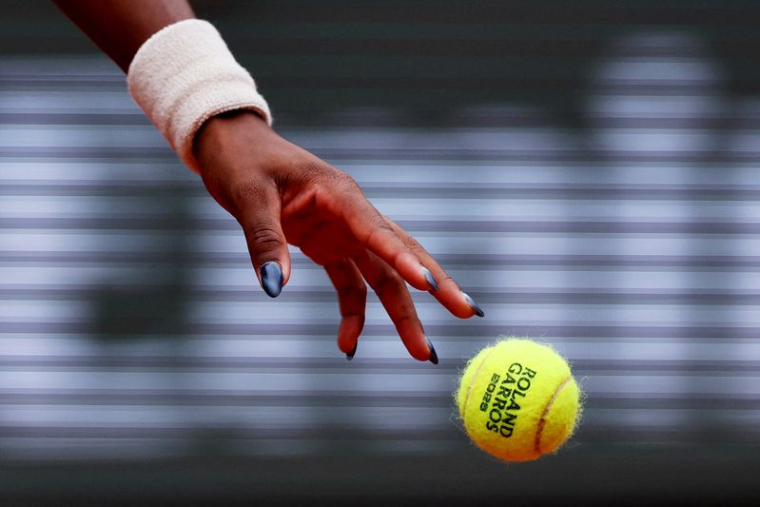 L'Américaine Coco Gauff lors de son match du premier tour à Roland Garros à Paris, France