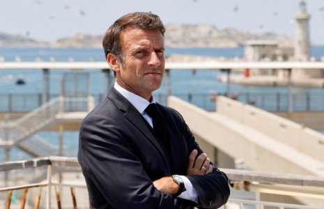 Emmanuel Macron en visite à Marseille