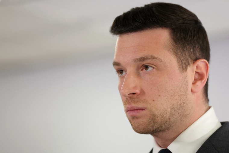 Jordan Bardella à Paris, le 18 février 2026. ( AFP / THOMAS SAMSON )