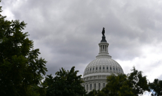 Le dôme du Capitole de Washington, siège du Congrès américain, le 10 octobre 2025 ( AFP / Alex WROBLEWSKI )
