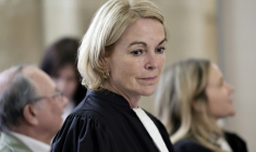 L'avocate de la compagnie aérienne française Air France Claudia Chemarin au palais de justice de Paris, le 21 mai 2026 ( AFP / STEPHANE DE SAKUTIN )