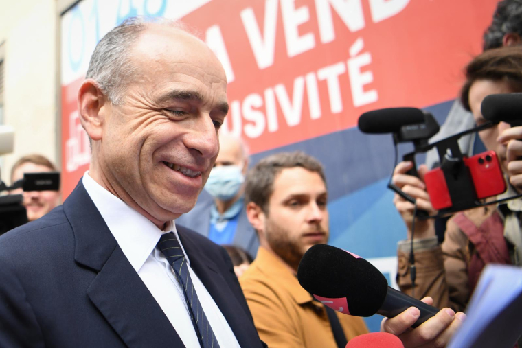 Jean-Francois Copé à Paris en avril 2022. ( AFP / bERTRAND GUAY )