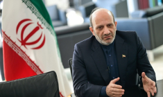 Majid Nili Ahmadabadi, l’ambassadeur d’Iran en Allemagne, accorde une interview à l’AFP à l’ambassade d’Iran à Berlin, le 19 mars 2026. ( AFP / John MACDOUGALL )
