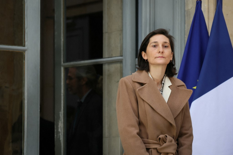 Amélie Oudéa-Castera à Paris, le 12 janvier 2024. ( AFP / ALAIN JOCARD )