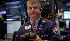 Un trader à la Bourse de New York