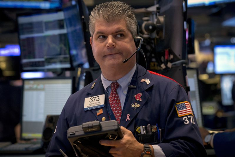 Un trader à la Bourse de New York