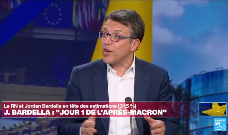 Européennes 2024 : en France, Raphaël Glucksmann arrive en troisième position, percée pour le PS