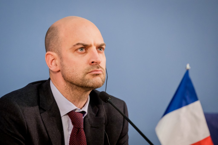 Jean-Noël Barrot à Riga, en Lettonie, le 15 janvier 2026. ( AFP / GINTS IVUSKANS )