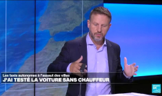 À bord de la voiture qui se conduit toute seule