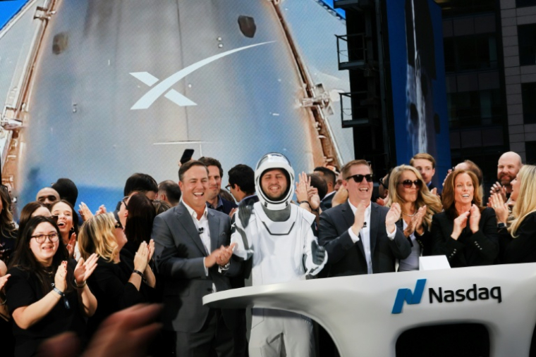 Le trimestre a aussi été animé par l'entrée en Bourse, le 12 juin, du géant de l'aérospatial SpaceX, Goldman Sachs étant l'une des deux principales banques choisies pour diriger cette opération. ( GETTY IMAGES NORTH AMERICA / SPENCER PLATT )
