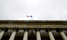 L'ancien siège de la Bourse de Paris, le palais Brongniart, à Paris le 24 août 2015 ( AFP / ERIC PIERMONT )