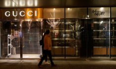 Photo de la façade du grand magasin Galeries Lafayette sur le boulevard commerçant Friedrichstrasse, à Berlin