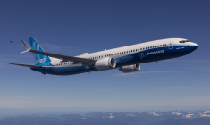 Un Boeing 737-10 en phase d'essais. (Crédits: Boeing)