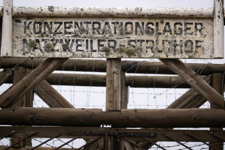 L'entrée du camp de concentration nazi du Struthof, à Natzwiller, 12 novembre 2024 dans le Bas-Rhin ( AFP / SEBASTIEN BOZON )