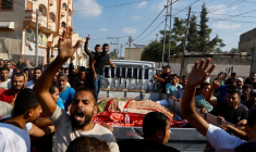 Funérailles d'une famille tuée à Gaza