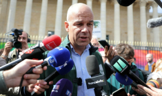 Le président de la FNSEA, Arnaud Rousseau, devant l'Assemblée nationale à Paris le 26 mai 2025 ( AFP / Thomas SAMSON )