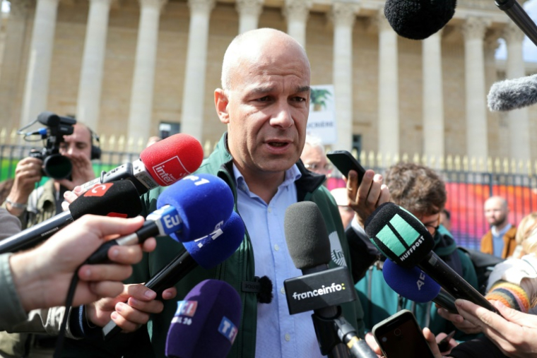 Le président de la FNSEA, Arnaud Rousseau, devant l'Assemblée nationale à Paris le 26 mai 2025 ( AFP / Thomas SAMSON )
