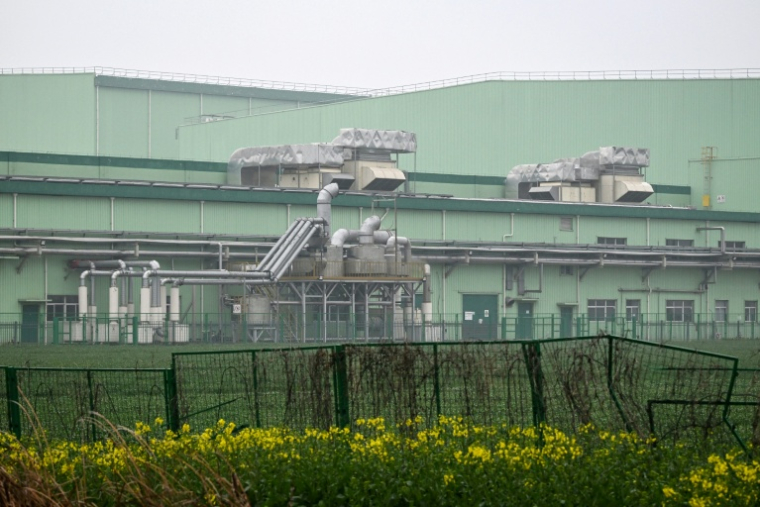 L'usine de la société Asia Symbol près du port de Rugao, dans la province du Jiangsu, dans l'est de la Chine, le 16 mars 2026 ( AFP / GREG BAKER )