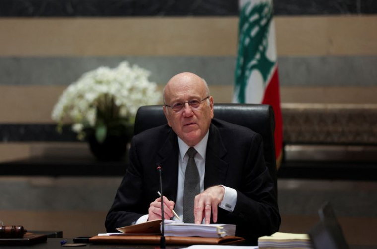 Le Premier ministre du Liban, Najib Mikati  Najib Mikati, lors d'une réunion de son cabinet au palais du gouvernement à Beyrouth