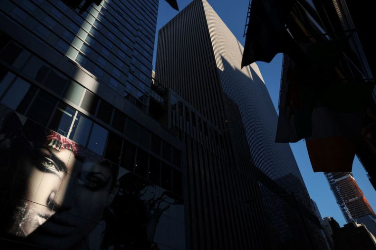 Les gratte-ciel du quartier de Times Square à New York