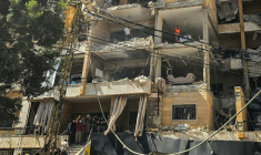 Un immeuble endommagé par des frappes dans banlieue sud de Beyrouth, le 7 juin 2026  ( AFP / - )