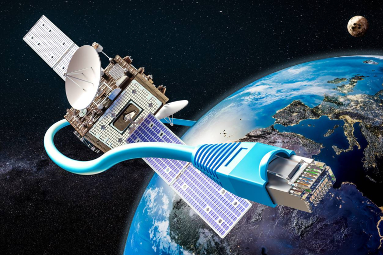 Starlink, l’internet par satellite by Elon MuskiStock-AlexLMX
