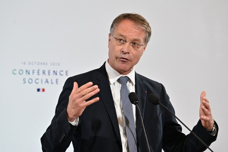 François Asselon à Paris, le 16 octobre 2023. ( POOL / MIGUEL MEDINA )