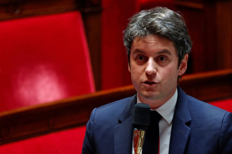 Photo du Premier ministre français, Gabriel Attal